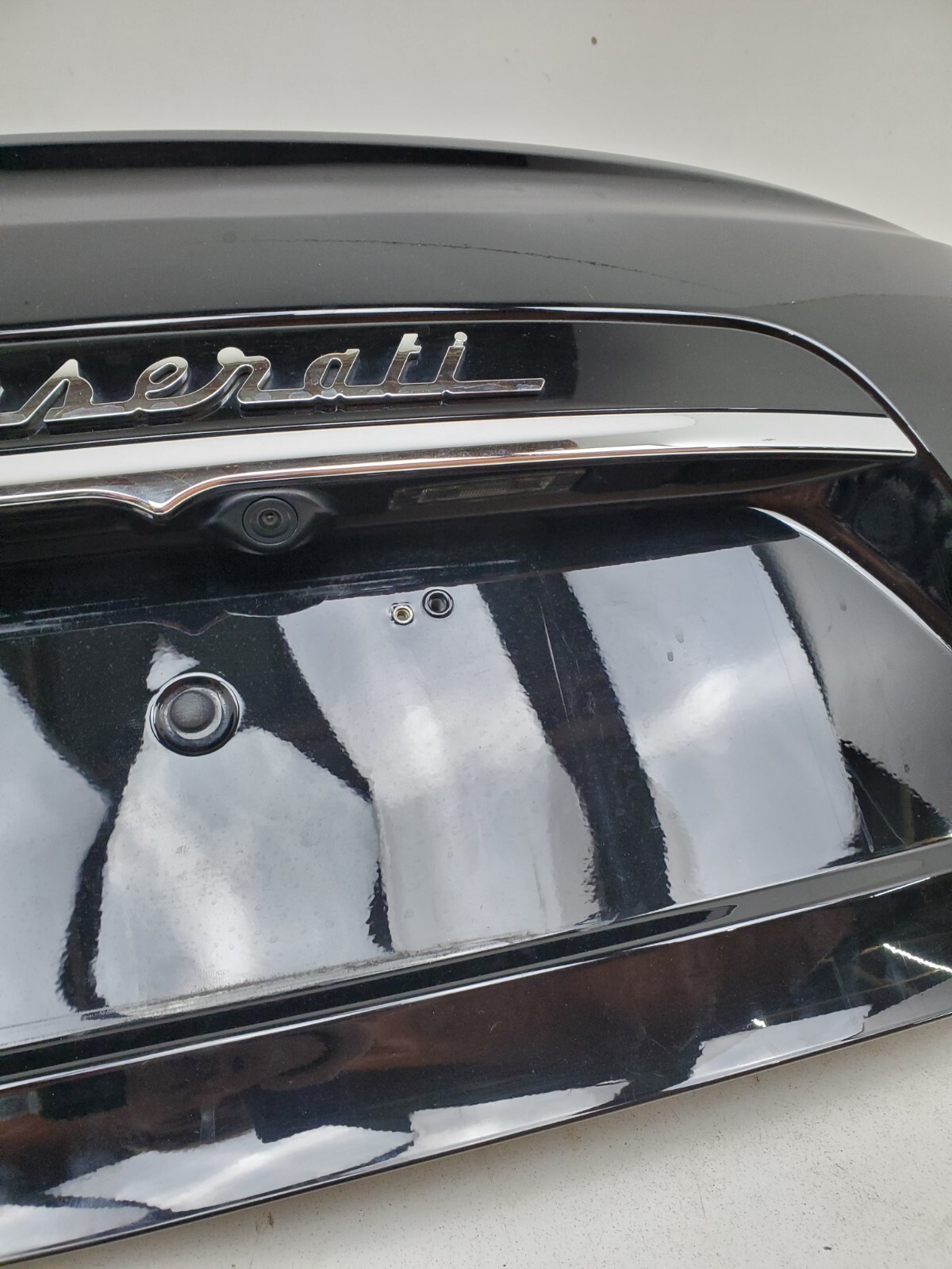 2014-2019 MASERATI GHIBLI Q4 S REAR TRUNK LID W CAMERA 820 BLACK OEM