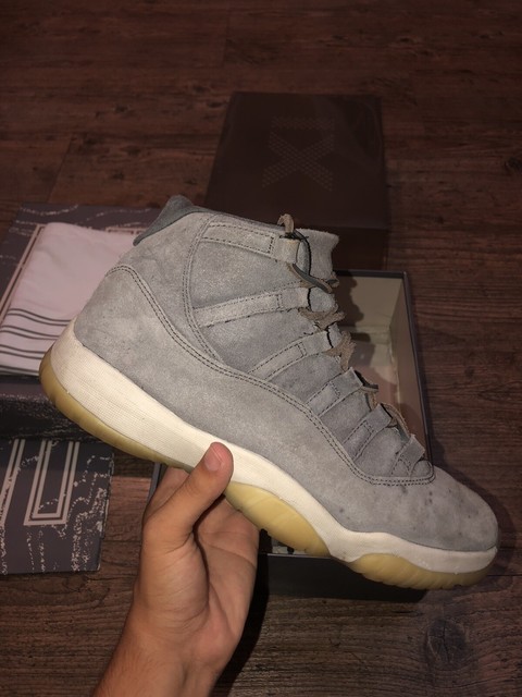 jordan 11 retro pinnacle grey suede