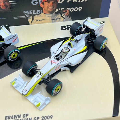 MINICHAMPS 1/43 Brawn GP 1 - 2 Finish Australian 2009 Set J. Button 402092223 - Picture 11 of 17