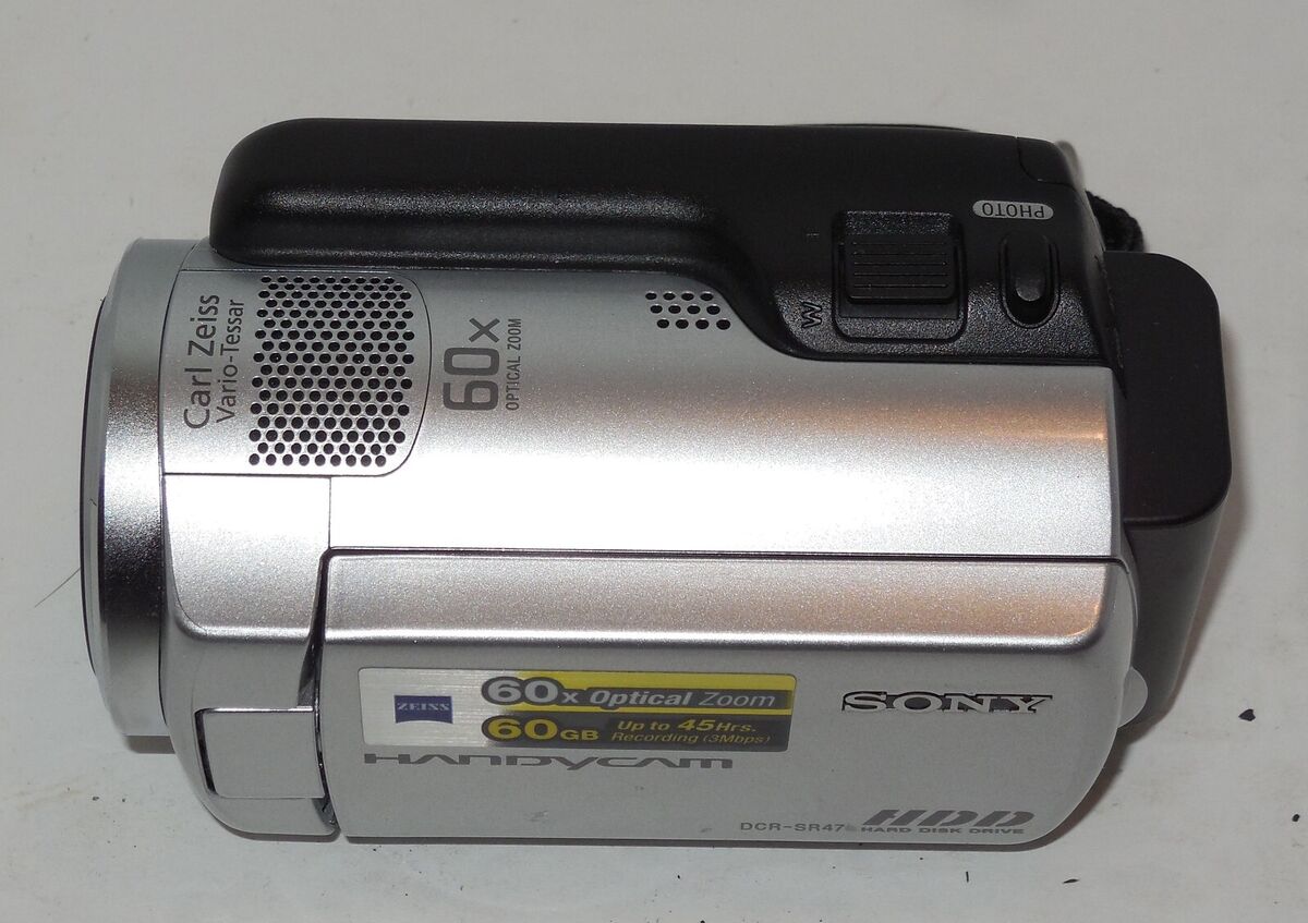 Sony DCR-SR47 1080p Silver Digital Camcorder 60x Optical