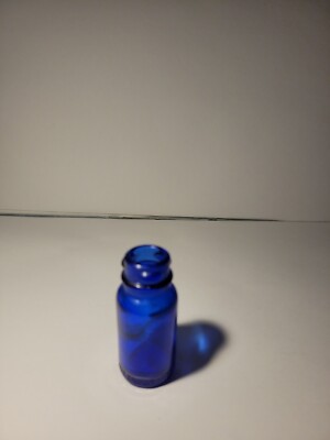 Vintage Blue Glass Bromo Seltzer Bottle Embossed Number 30