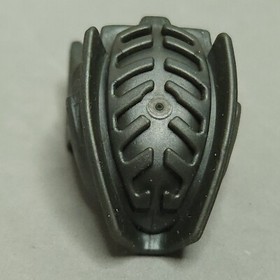 LEGO 54263 Bionicle Mask Sanok Flexible Rubber Pearl Dark Gray Qty 1 Vintage