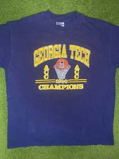 1990 Georgia Tech Yellow Jackets - ACC Champions - Vintage College T-shirt 2XL 