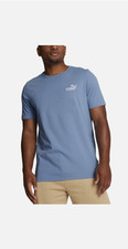 Puma Mens Embroidered Logo TShirt in Blue Sz Medium