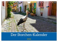 Der Storchenkalender (Wandkalender 2026 Din A4 Quer), Calvendo Monatskalender