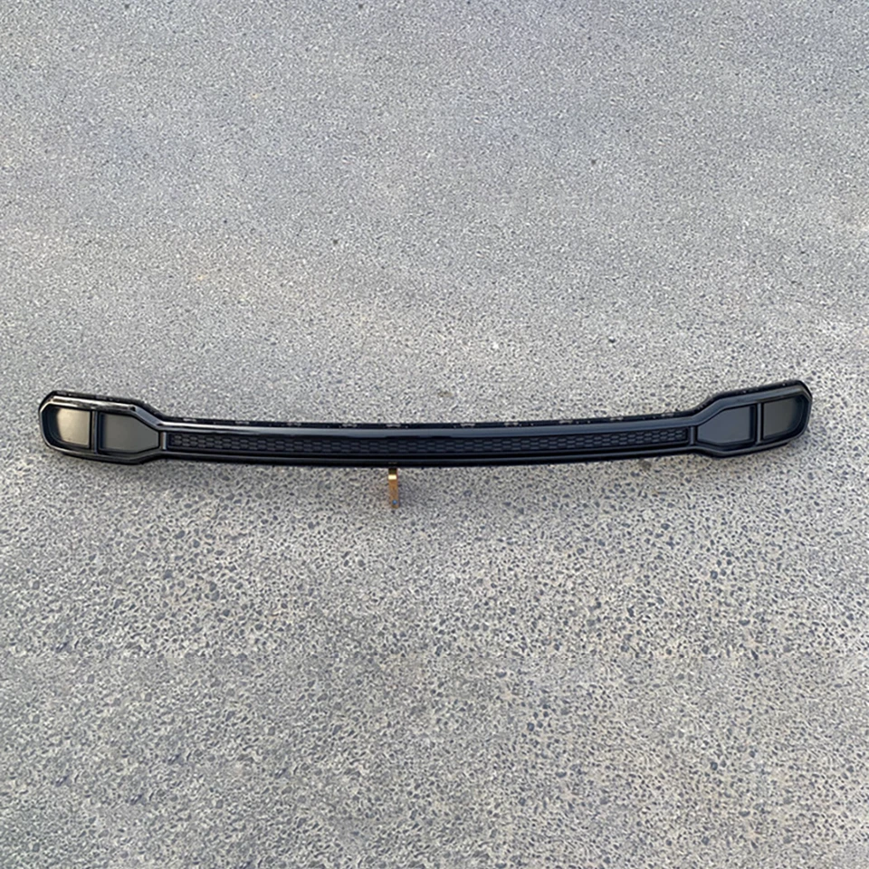 Fit For Audi Q5 SQ5 2018 2019 2020 Rear Bumper Lower Trim Strip Grille Black - Image 2 of 4