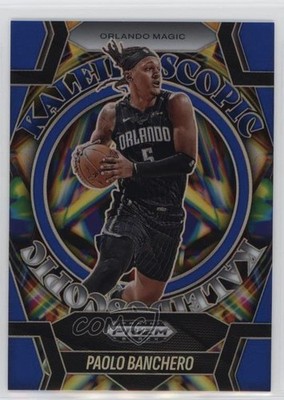 2024-25 Panini Prizm Black Kaleidoscopic Blue 61/199 Paolo Banchero #19 0xh3