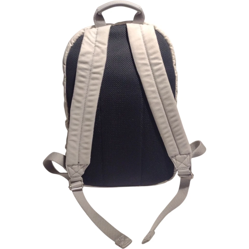 Mochila de hombro Fossil Ella para mujer gris blanco algodón lona rayas Foto 2 de 4