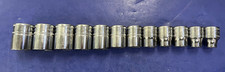 Snap-on 38 Drive 12pc 6pt Shallow Socket Set 212fsmy