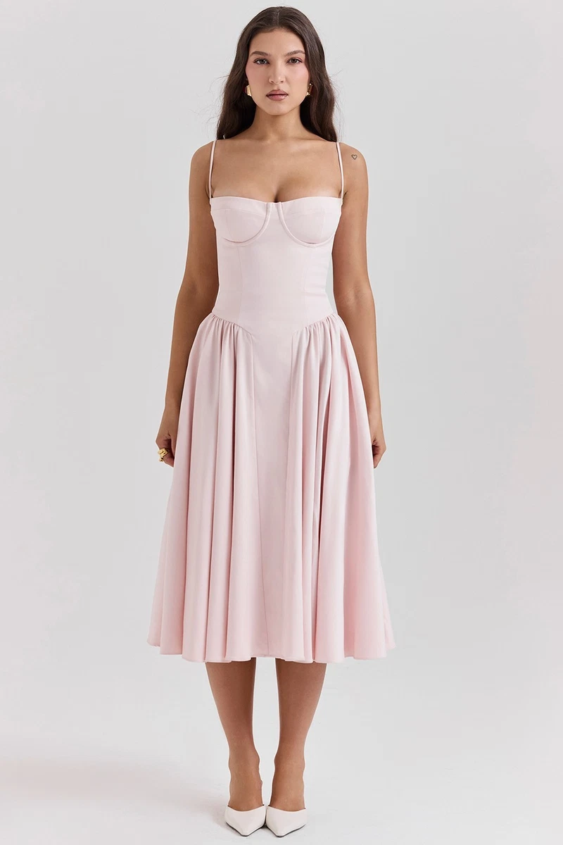 chinese dress ladies House of CB Lady Sunshine Strapless Tulle Midi main image 1
