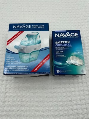 NEW IN BOX Navage Starter Bundle Nasal Irrigation System w/Salt Pods Exp 11/2029