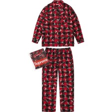 Supreme Hanes Holiday Pajama Set Plaid FW25 Size M L