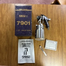 Central Pneumatic Professional HVLP Spray Gun Siphon Feed 1 Quart Cup 07901 7901