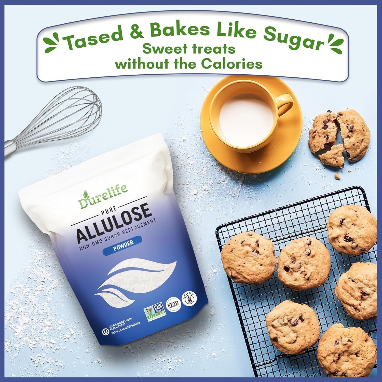 Durelife Allulose sweetener, 1 lb 100% Pure No 16 Ounce (Pack of 1) 