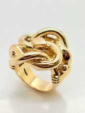 9ct Yellow Solid Gold Knot Ring