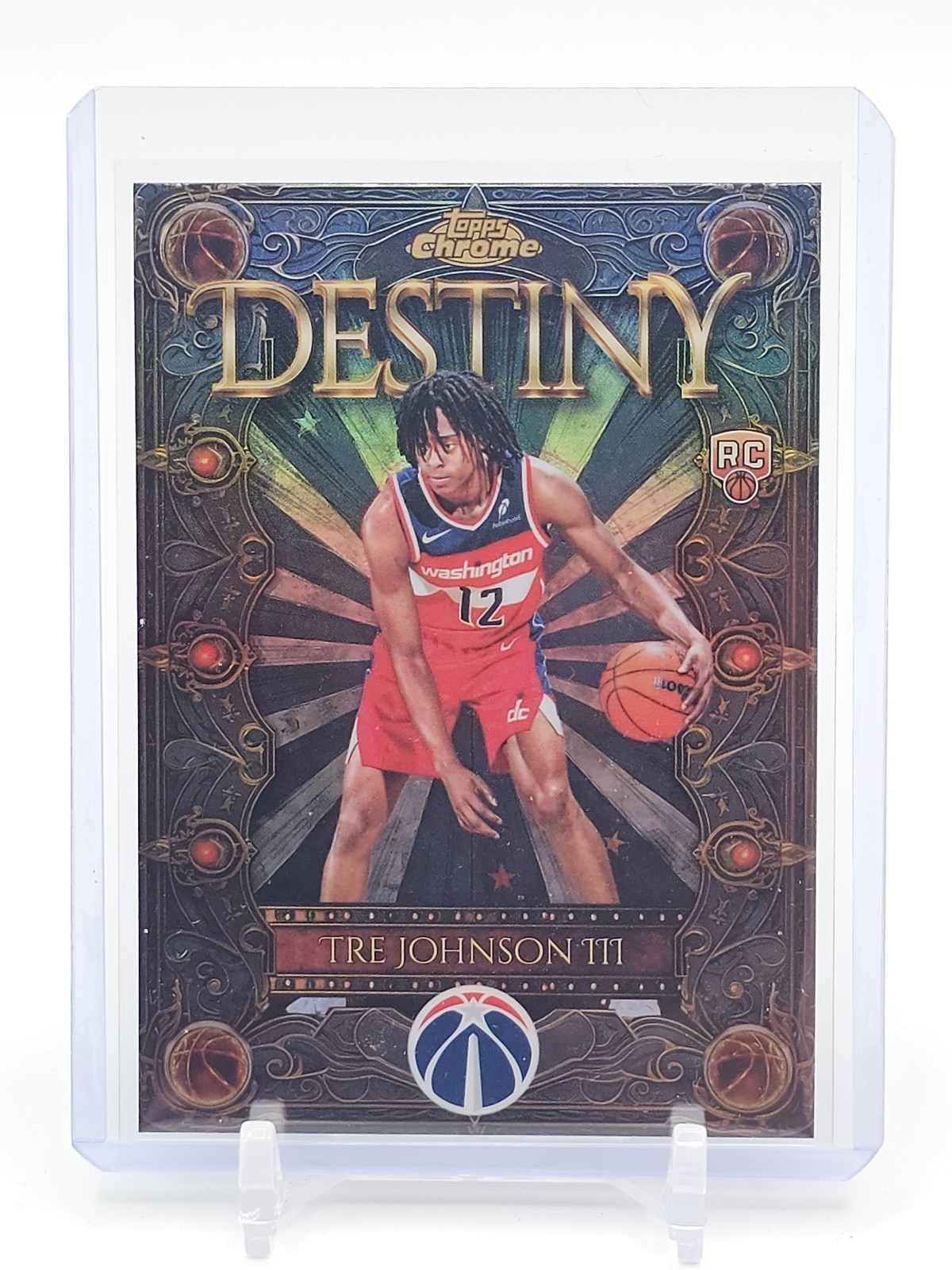 TRE JOHNSON III 2025-26 TOPPS CHROME DESTINY REFRACTOR ROOKIE #D-6 Q2620