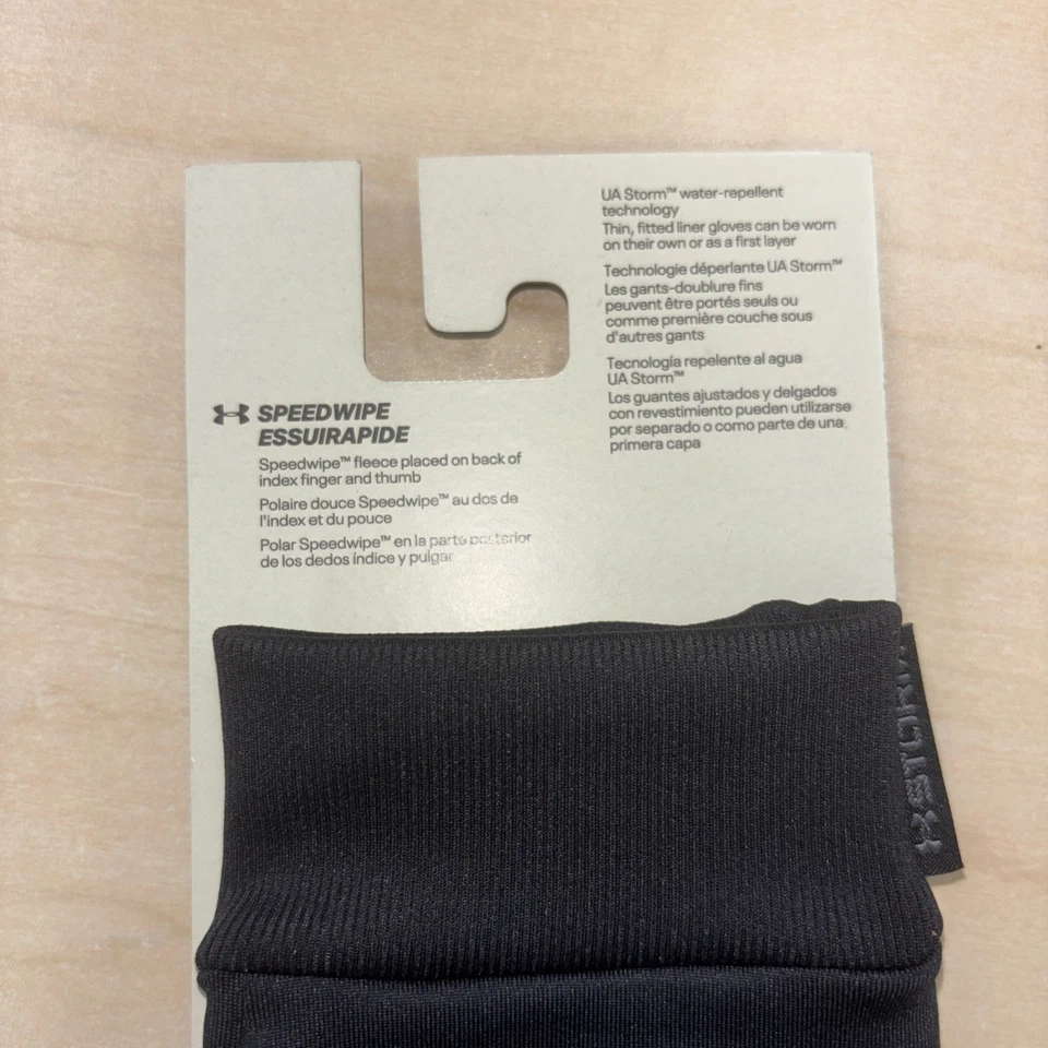 Guantes Under Armour Storm Tech ajustados con pantalla táctil forro de invierno para hombre medianos negros Foto 4 de 4