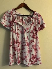 Ladies Counterparts Brand Flutter Sleeve Blouse Size L