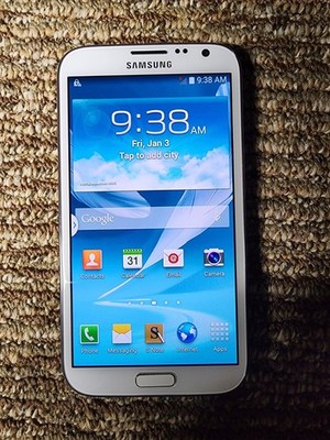 Samsung Galaxy Note 2 - 16GB (SPRINT) White With OTTERBOX Case