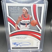 2021-22 Panini Immaculate Past & Present Auto /99 Bradley Beal Wizards Jersey #d