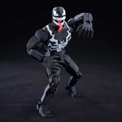 9L3D T13 Venom Spider-Man 1/12 LUCKY13 Multi-Jointed Action Figure 9L3D T13 Venom Spider-Man 1/12 LUCKY13 Multi-Jointed Action Figure