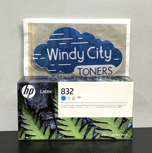 HP 832 4UV76A 1 Liter Cyan Latex Ink Cartridge Exp Sep 2026 OEM Sealed New