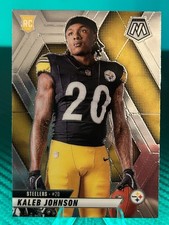 2025 Panini Mosaic Kaleb Johnson RC Rookie Photo Variation SP Steelers MINT