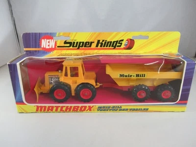 Matchbox Lesney Superkings K5 Muir Hill Tracteur et remorque - Photo 1/4