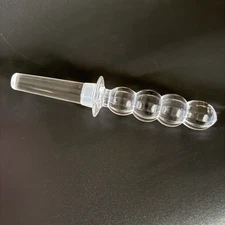 Villeroy & Boch  Art Glass Wine Bottle Stopper Clear Crystal Decanter Carafe 6”