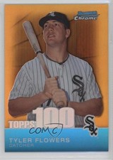 2010 Bowman Chrome Topps 100 Prospects Gold Refractor 44/50 Tyler Flowers 1u6