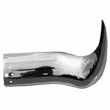 Rear Passenger Side Bumper End Made Of Steel Chrome Fits 55 Chevy 4040-800-551ra