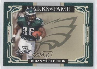 2007 Playoff Absolute Memorabilia Marks of Fame /100 Brian Westbrook #MOF-3 0a1
