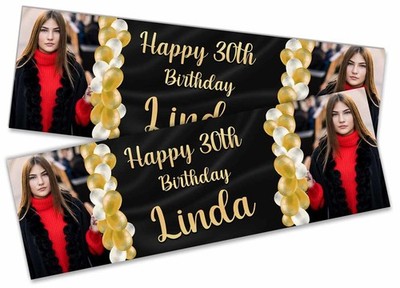 Personalised Birthday Photo Banners Christening Party 189