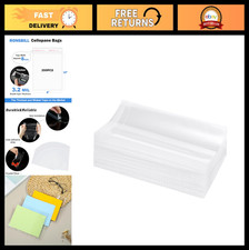 200 PCS 8x10" Thick 3.2Mil Clear Self-Sealing Cellophane Bags for Photos Gifts