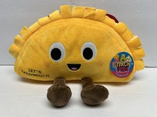 New 10”-12” Snack Ums Foodie Small Taco Collectible Soft Plush Toy