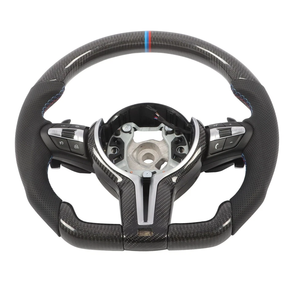 Carbon Fiber Steering Wheel For BMW F30 F31 F20 F33 F34 F36 F22 M2 M3 M4 S11 - Image 2 of 4