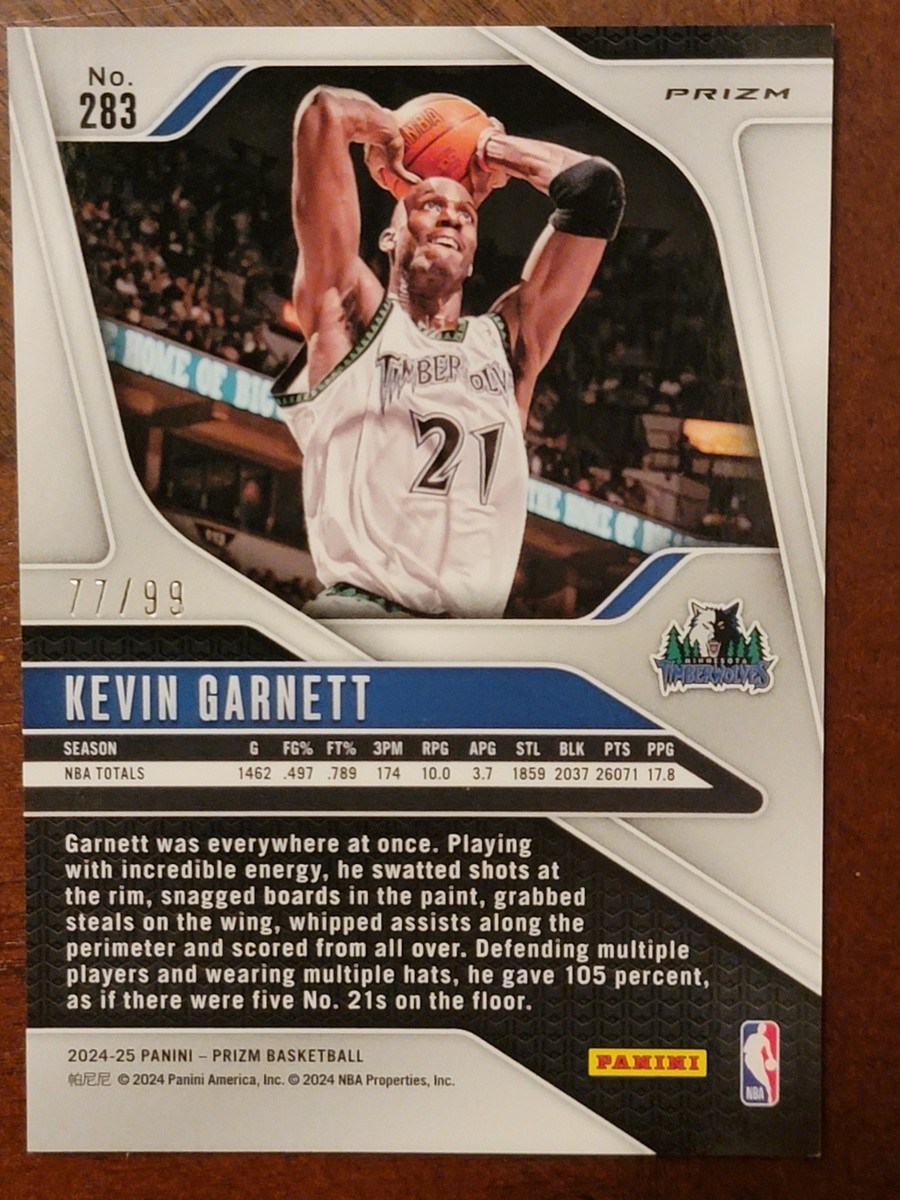 Prizm KEVIN GARNETT AUTO SSP 直筆サインカード 貴重 Prizm KEVIN GARNETT AUTO SSP 直筆サインカード 貴重