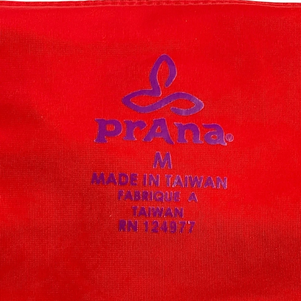 PrAna Rai Swim Bottom Capris Tights Red Purple Fuchsia Hyannis Surf Medium Beach - Imagem 3 de 4