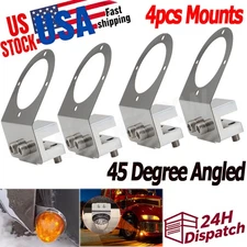 4 Set Watermelon Light Frame Bracket Angled Mount 45 Degree, NOT Included Lights