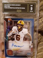 2025 Topps Bowman Chrome University 1st Kanye Udoh 74/150 Auto Blue Refractor...
