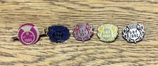 5 SBF (SCOTTISH BOWLING FEDERATION) ENAMEL PIN BADGES 1984 1986 1987 1988 1992