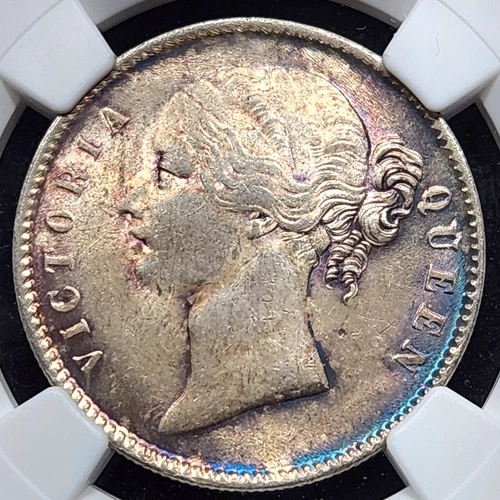 Silver 1840 B&C British India Rupee | NGC MS61