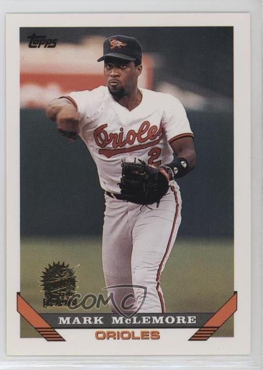 1993 Topps Inaugural Florida Marlins Mark McLemore #55 8d2