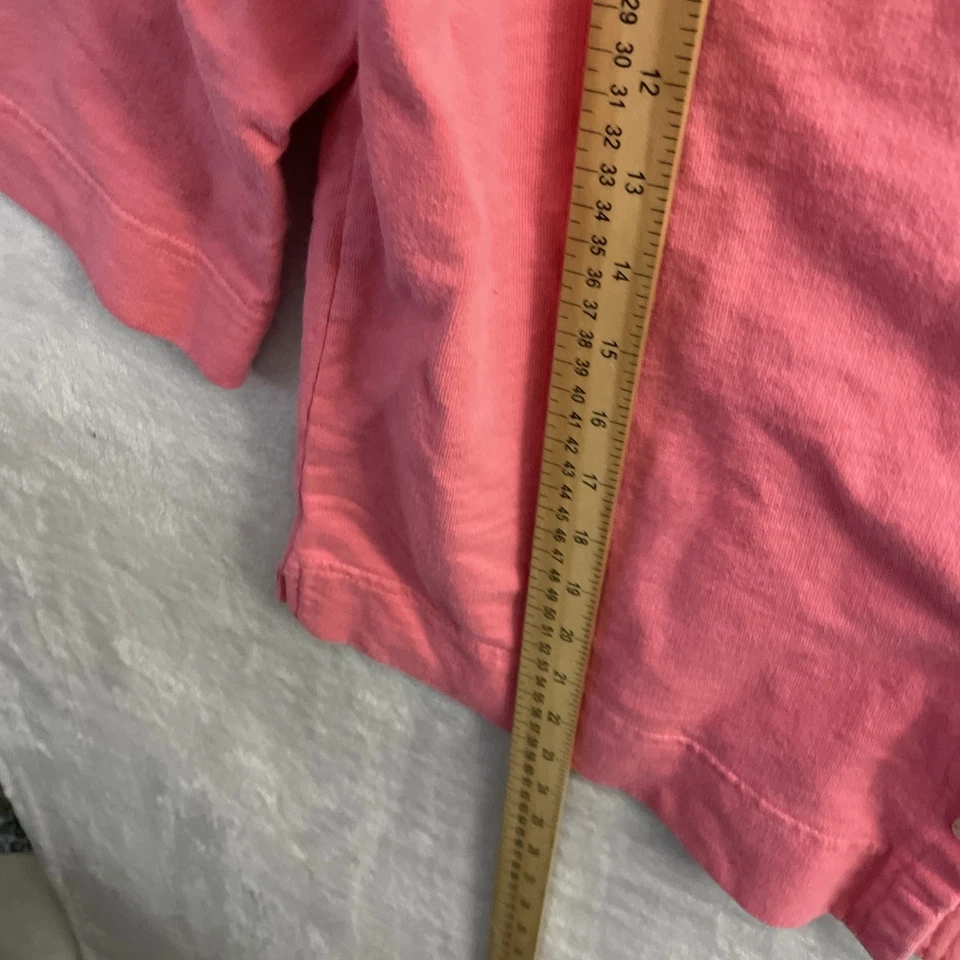 Cárdigan Suéter Fresh Produce Mujer Botón Coral Sólido Rosa M Cuello Algodón Foto 4 de 4