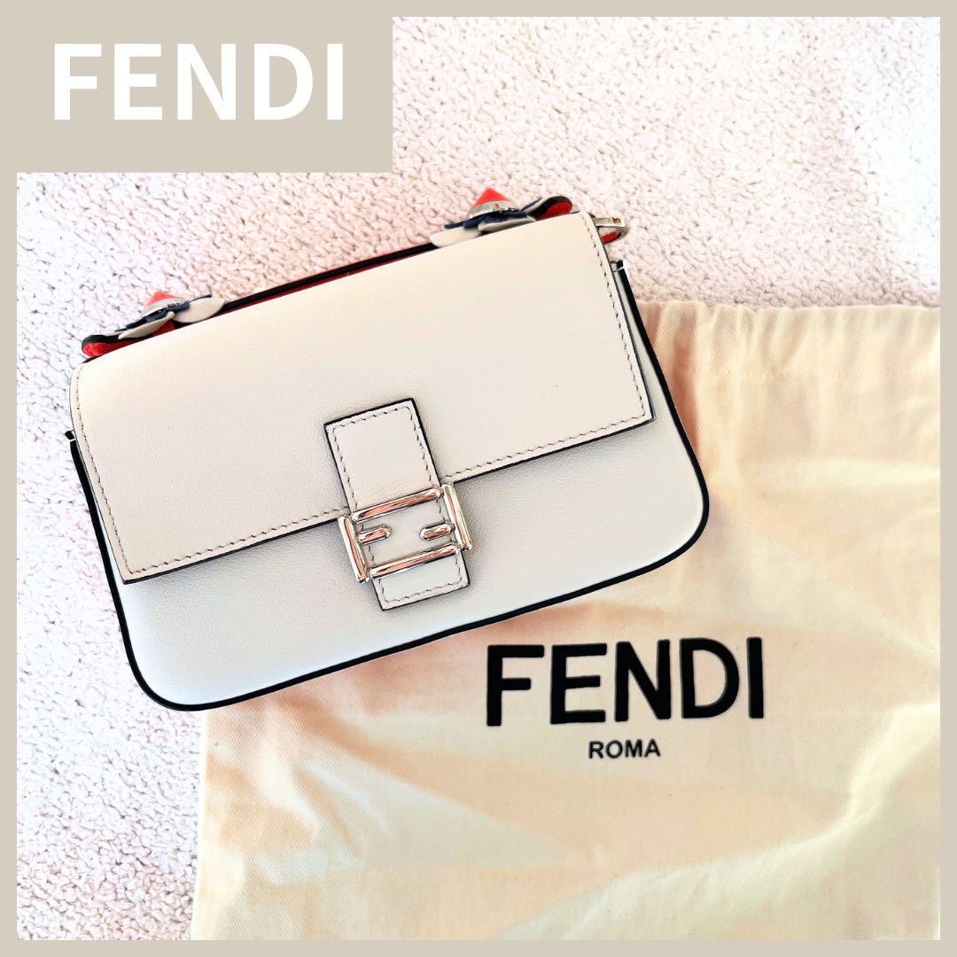 FENDI Double Micro Baguette Handbag in Black #PC1QC0