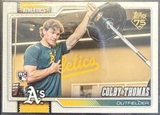 2026 Topps Series 1 Colby Thomas  RC #213 Golden Mirror Image Variation SSP