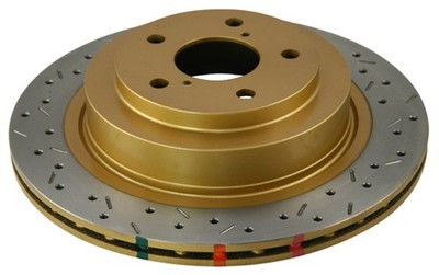 DBA 4653XS 4000 Series Rear Drilled & Slotted Rotor for Subaru Legacy & WRX