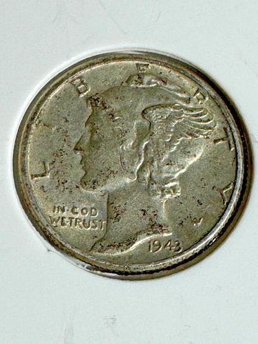 1943 Mercury Dime 10C Extremely Fine (XF) Condition