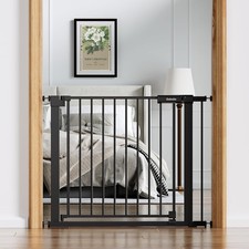 BABELIO Baby Gate for Doorways and Stairs, 36-41" Pet Gate Walk Thru