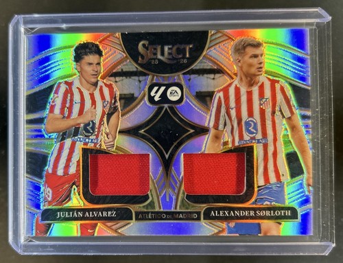 2025-26 Panini Select La Liga Alexander Sorloth Julian Alvarez Dual Jersey #2